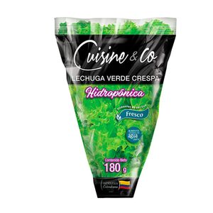 Lechuga Cuisine&Co verde crespa hidropónica x180gr