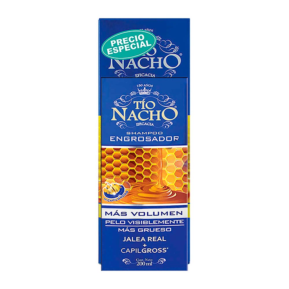 Shampoo tio nacho engrosador x415ml +200ml pr.esp
