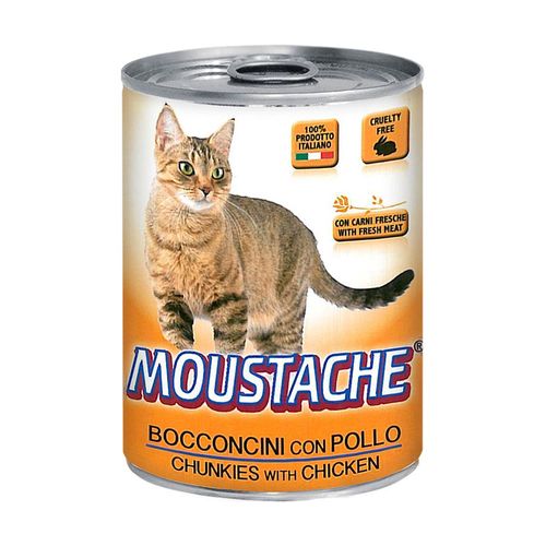 Lata Moustache sabor a pollo x415g