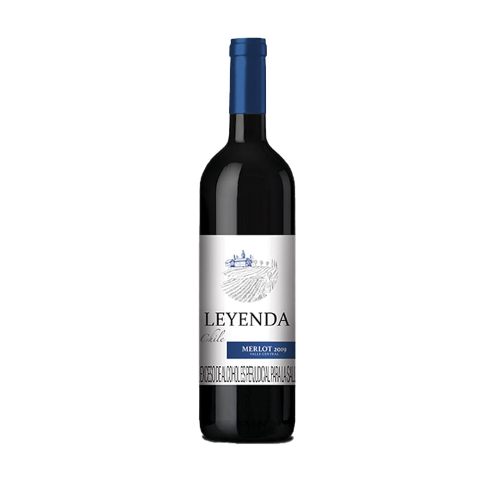 Vino tinto leyenda merlot botella x750ml