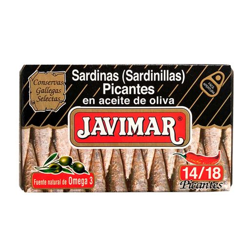 Sardinas Javimar picantes en aceite de oliva x120g