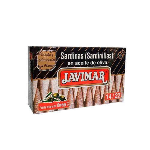 Sardinas Javimar en aceite de oliva extra virgen x90g