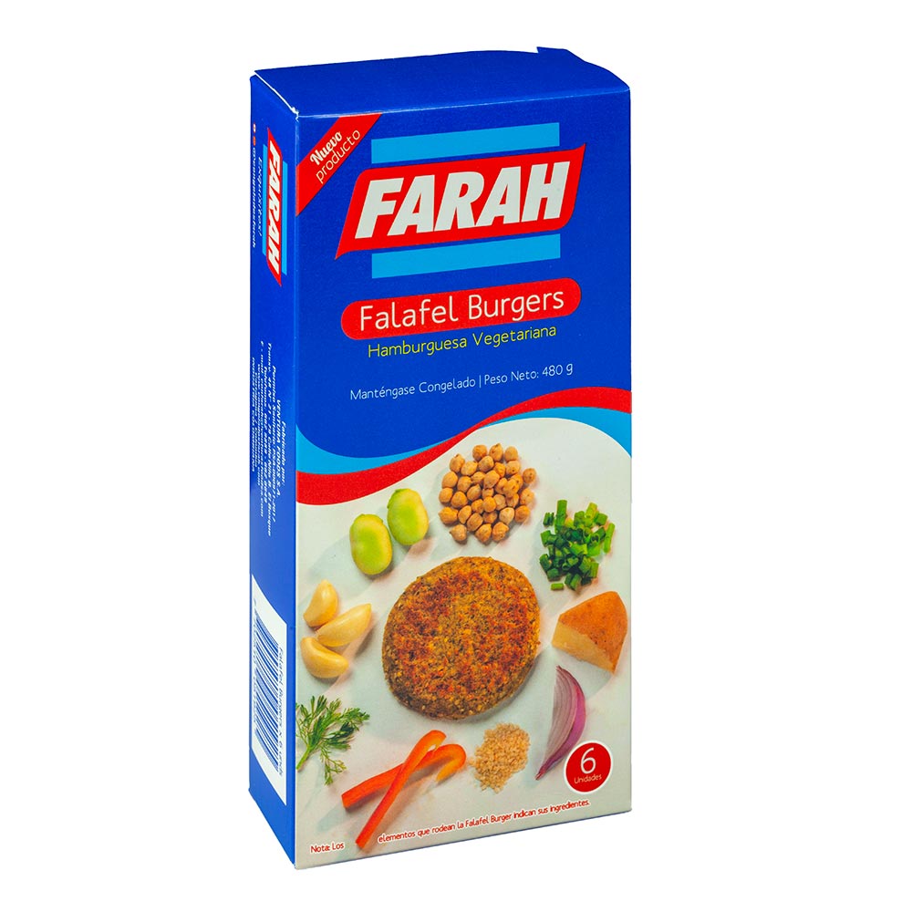 Hamburguesa farah vegetariana falafel x6und x480g