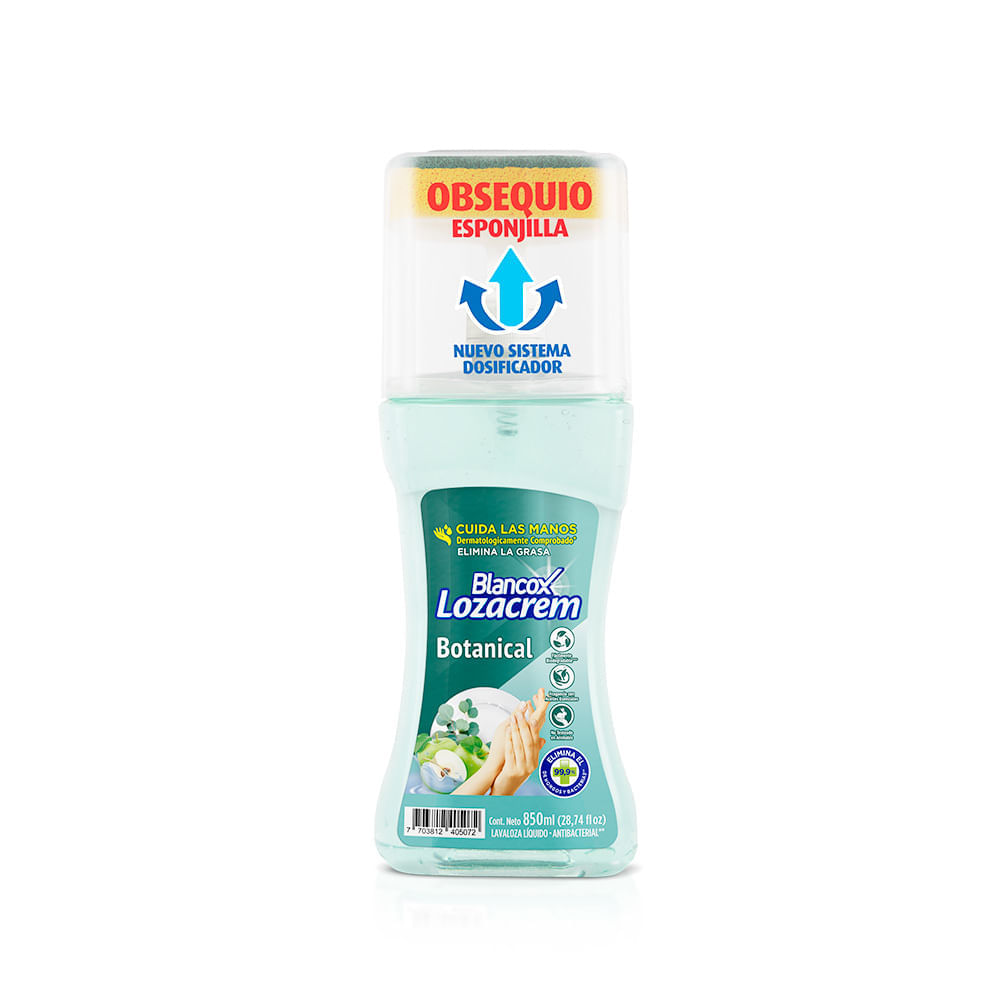 Lavaloza Blancox lozacrem liquido botanical x850ml gratis esponjilla