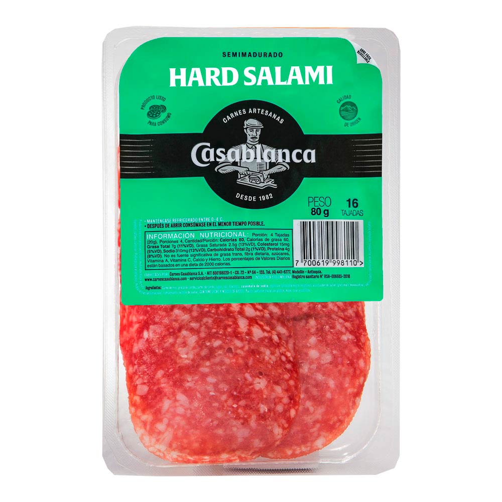 Salami Casablanca madurado x80g