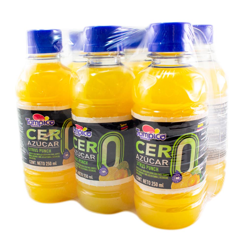 Refresco Tampico citrus punch 0 azucar x 6 unidades x 1500ml