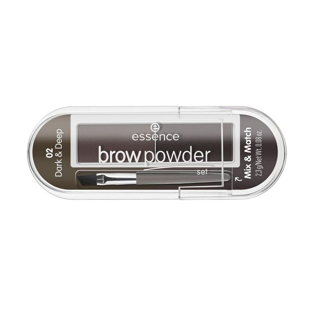 kit de Sombras para cejas brow powder Essence tono 02 x2.3g