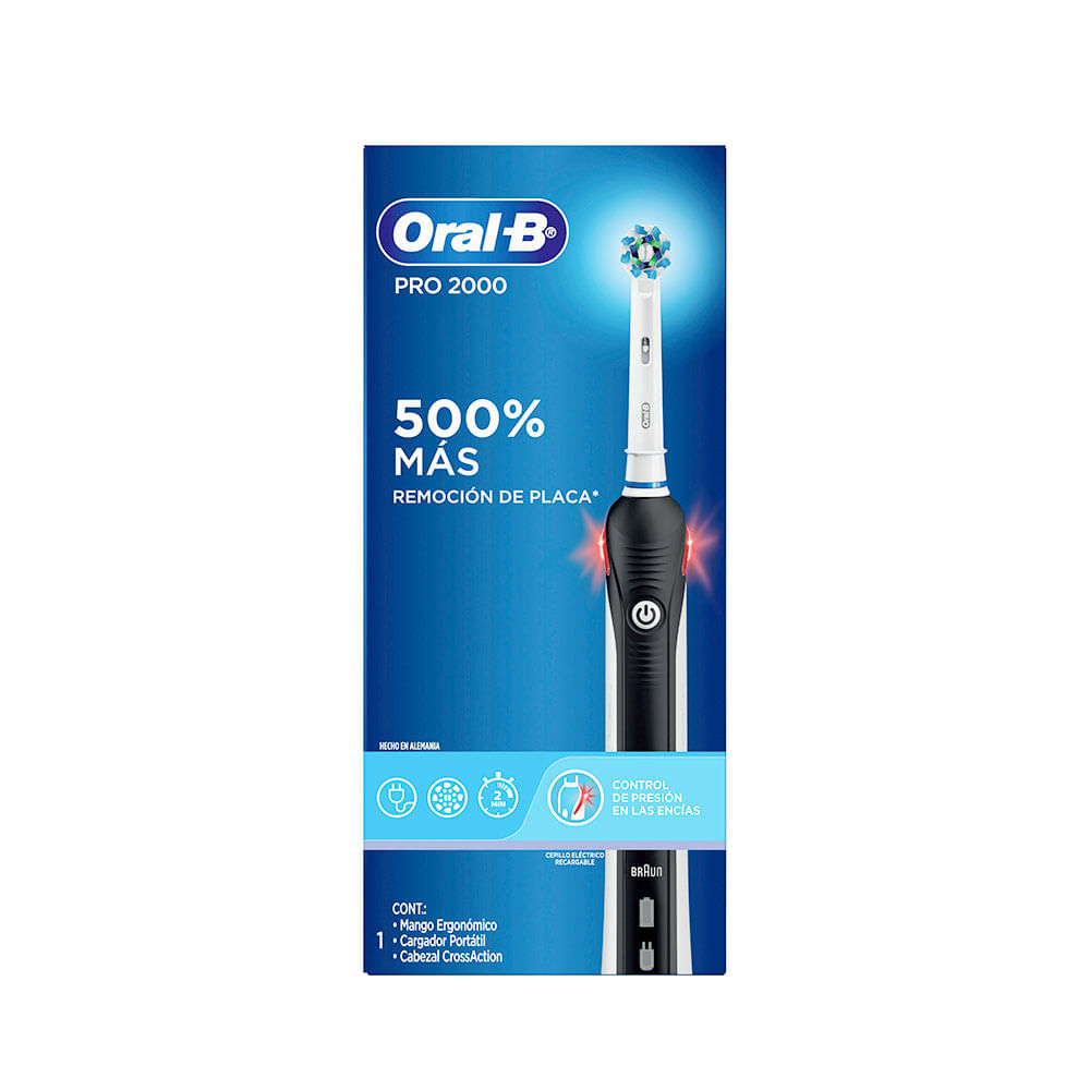 Cepillo Oral B eléctrico Pro 2000 recargable x1und