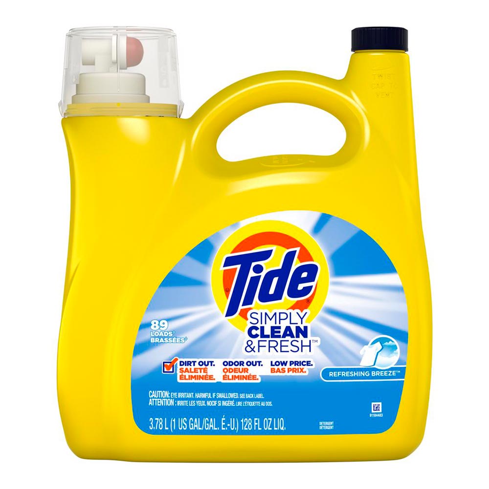 Detergente tide liquido limpio fresco x3.78l