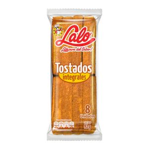Tostadas Lalo Integral 8und 92g