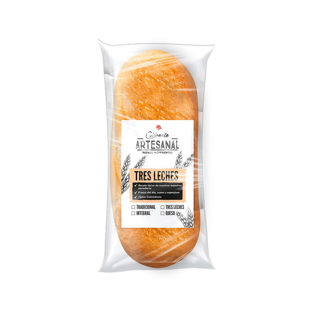 Pan superfino Cuisine & Co tres leches x600g