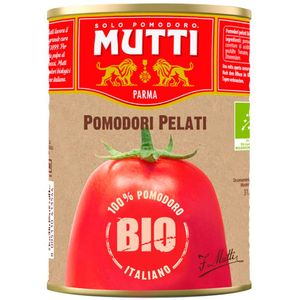 Tomate mutti entero pelado organico lata x400g