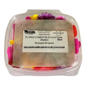 Flores comestibles orgánicas x 30 un