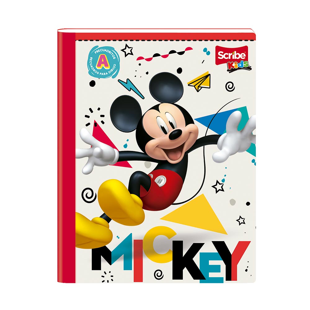 Cuaderno Cosido La Casa de Mickey 100 Hojas Rayitas Scribe Surtido