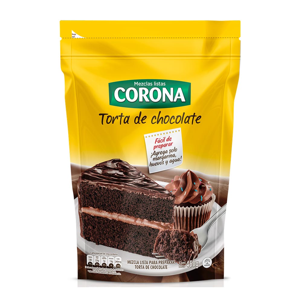 Mezcla corona torta chocolate x450g