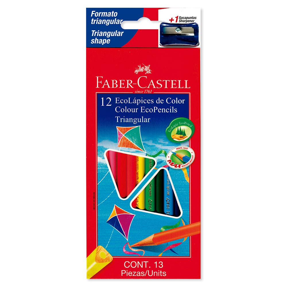 Colores triangulares Faber Castell x12und
