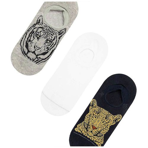 Medias invisibles con algodón masculino Montreal x3 Galax Talla 10-12 Blanco