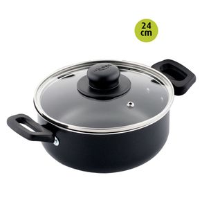 Olla Aliada + Tapa de Vidrio 24cm Universal