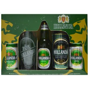 Cerveza hollandia surt.x4undx1490ml + vaso