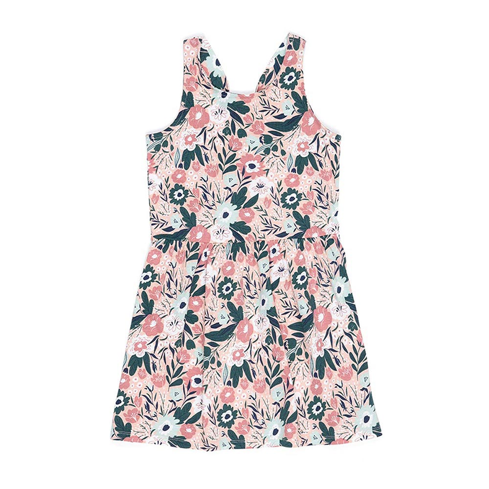 Vestido Corto 100% Algodón Femenino Kids Lirai Kids Gef