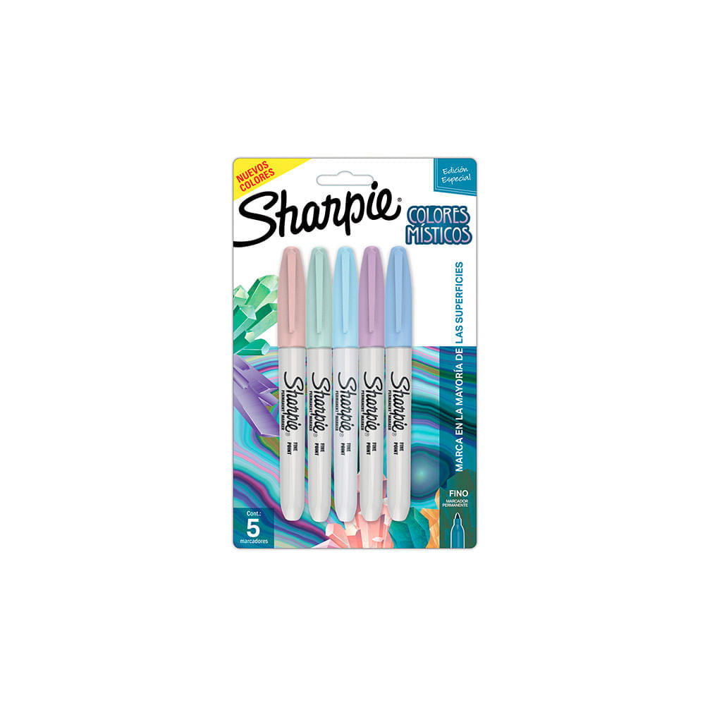 Marcadores punta fina colores místicos x5und Sharpie