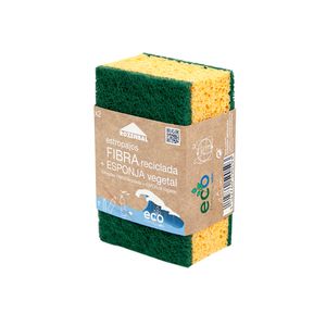 Estropjao Rozenbal Fibra Reciclada + Esponja veg x2 und