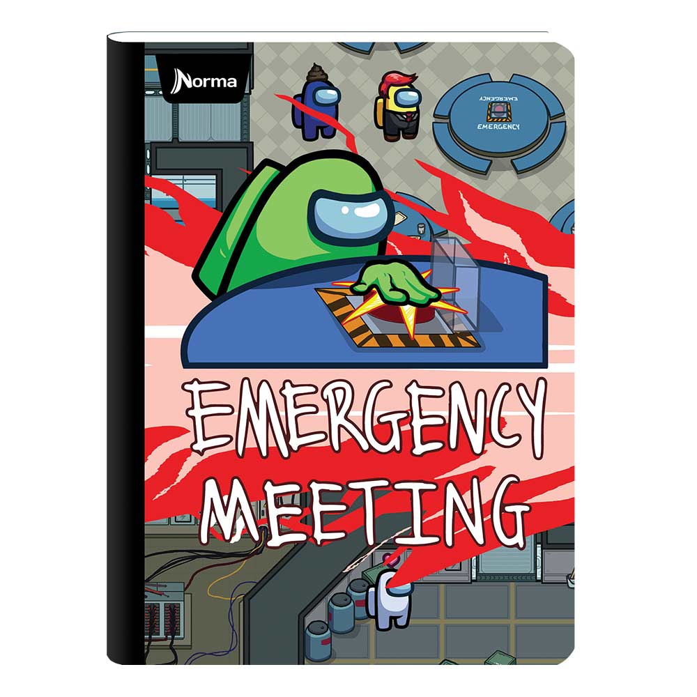 Cuaderno Cosido Norma Grande Among Us 100 Hojas Cuadriculado Surtido