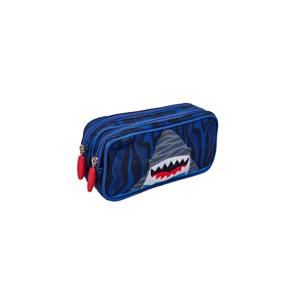 Cartuchera Kids Shark 2 Bolsillos Scribe
