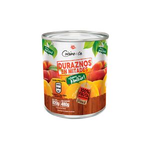 Duraznos Cuisine&Co mitades almíbar x820g