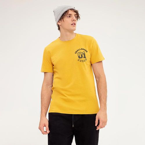 Camiseta manga corta en algodón masculino Wonka Gef Talla M Amarillo