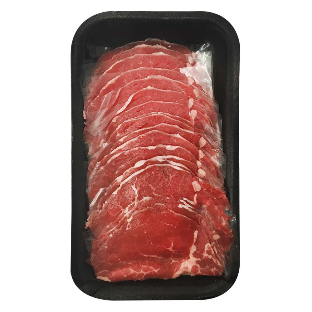 Carpaccio de lomo fino res en bandeja