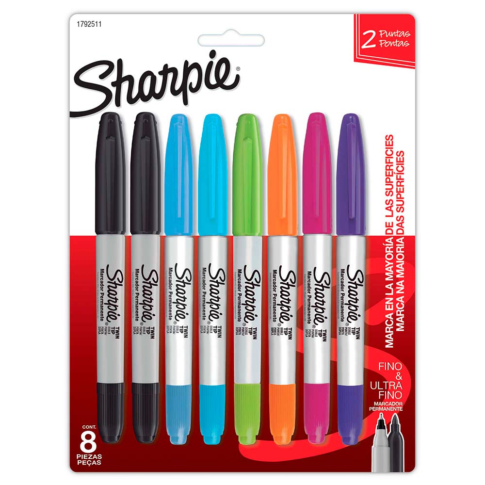 Sharpie twin tip x8 oferta
