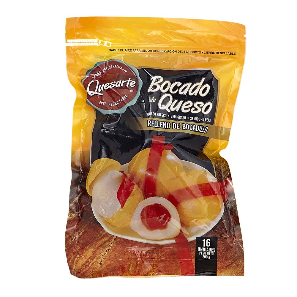 Queso Quesarte relleno de bocadillo x16und x200g