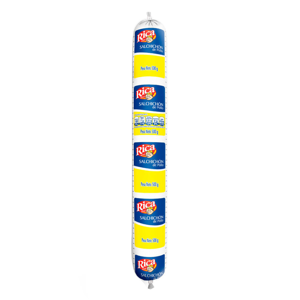 Salchichón de pollo Rica x500g