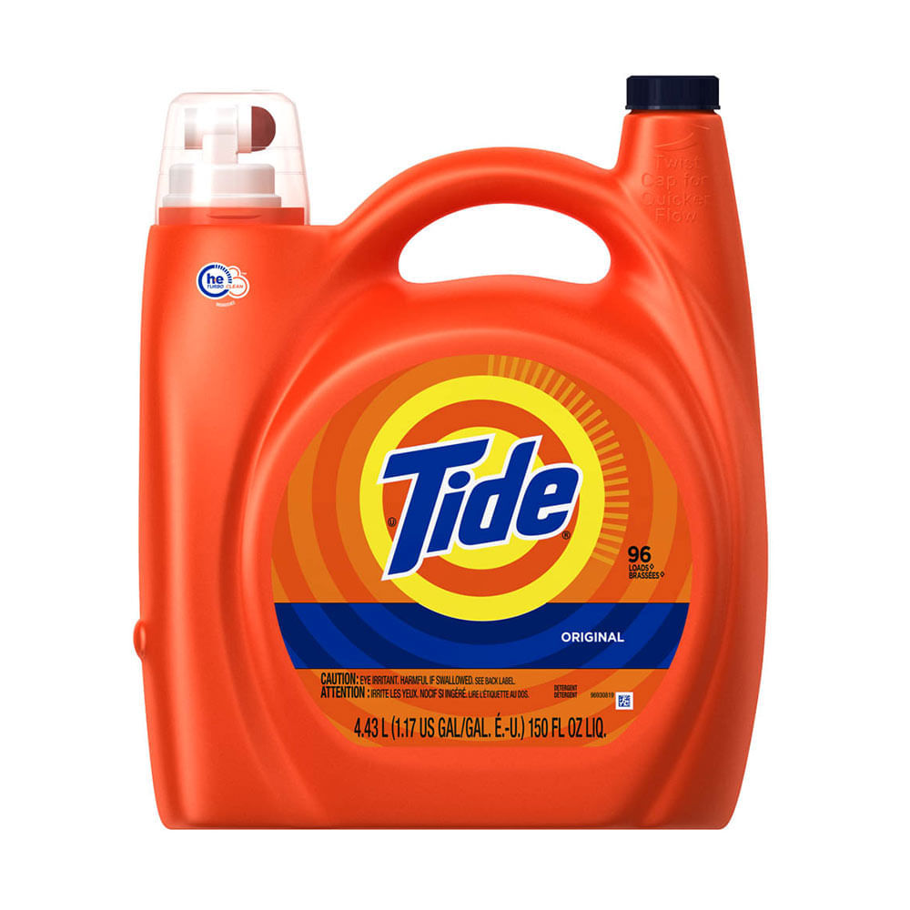 Detergente líquido Tide HE Turbo Clean aroma original x 4.43 L