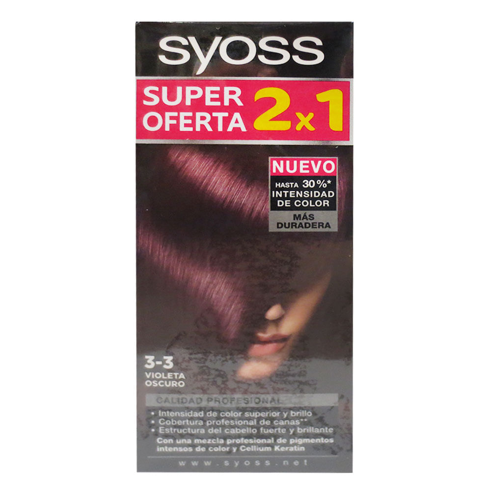 Tinte Cabello Syoss Color 3-3 2Kits 50 G-11