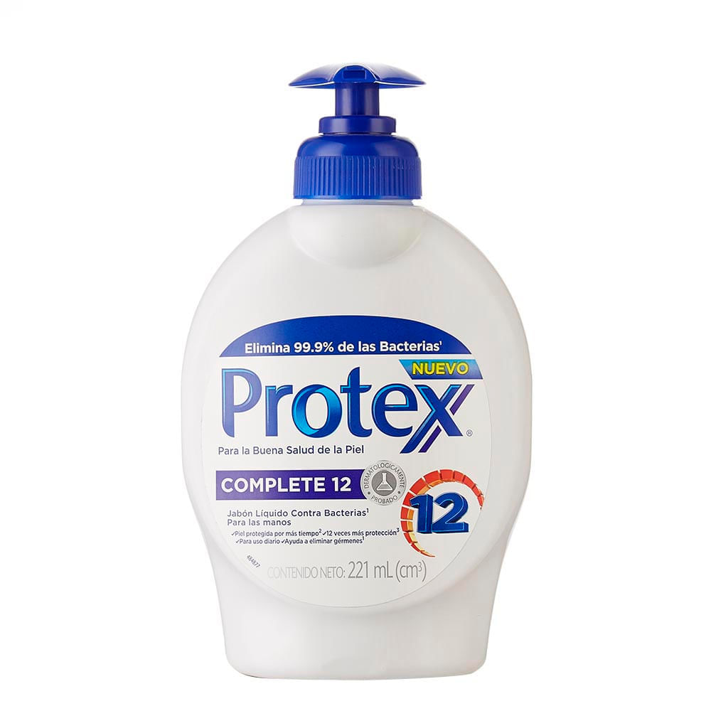 Jabón líquido antibacterial complete Protex x 221ml