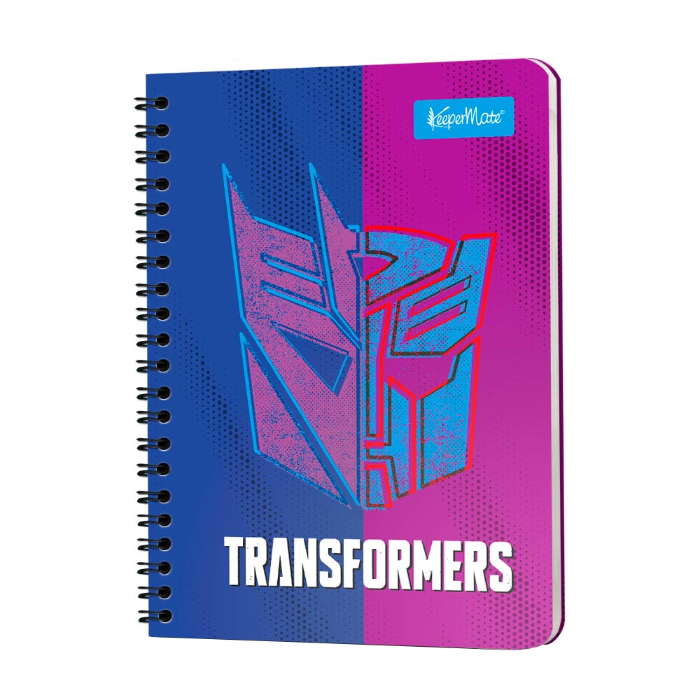 Cuaderno 1 Materia 105 Argollado Tapa Flexible Rayado Transformes Legis Surtido