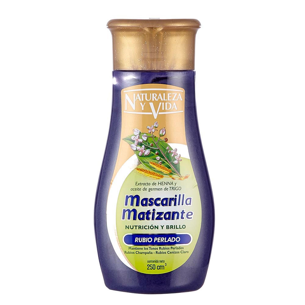 Mascarilla matizante cabellos rubios Naturaleza y Vida x 250 ml