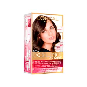 Tinte loreal excellence creme tono 4 castano