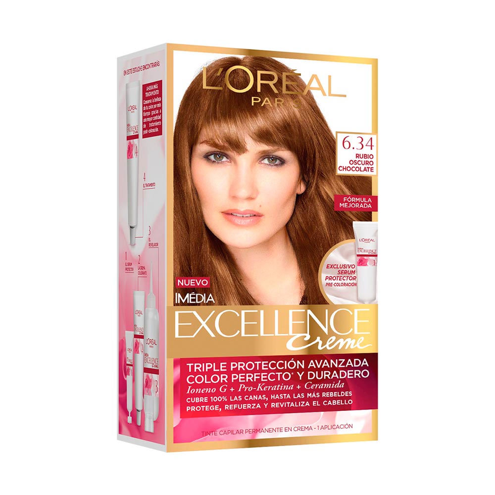 Tinte loreal excellencecreme tn.6.34rub.osc.chocol