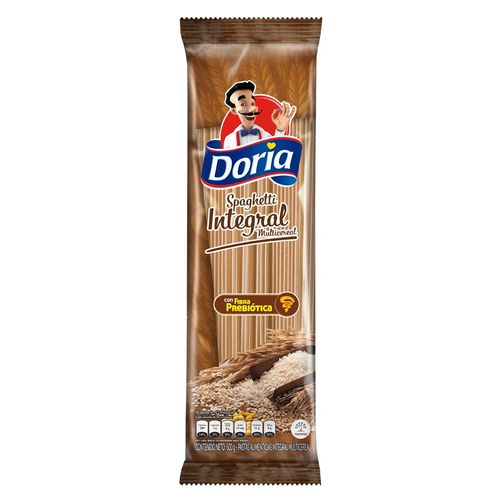 Pasta Spaghetti Multicereal Doria x 500 g.