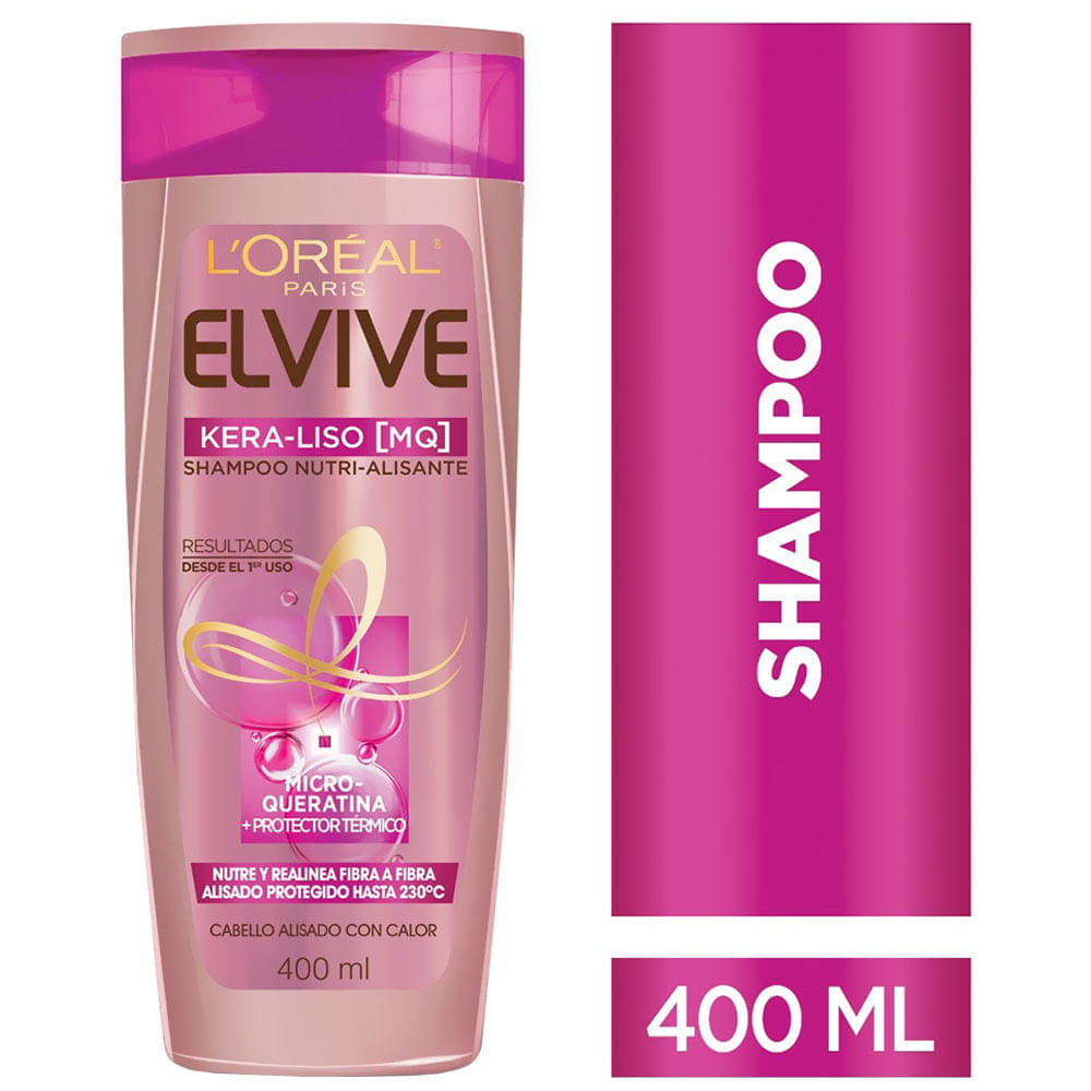 Shampoo L'Oréal Paris Elvive Kera-Liso 400 Ml