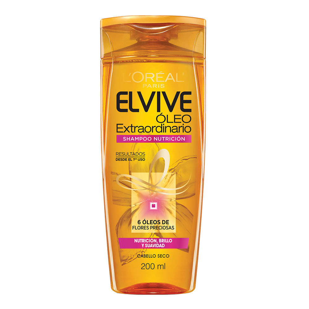 Shampoo L'Oréal Paris Elvive Óleo Extraordinario 200 Ml