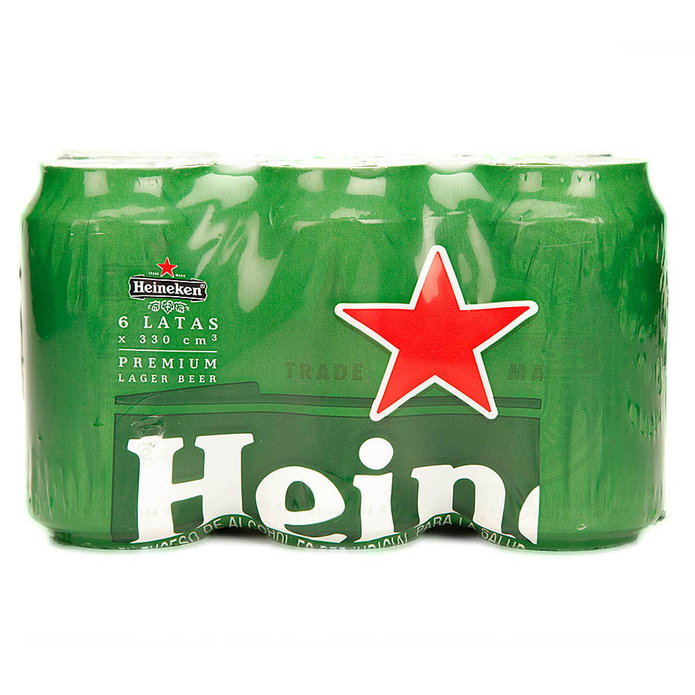 Cerveza Heineken Sixpack Lata x 330Ml