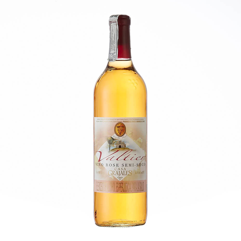 Vino rosado Valtier semiseco x750ml