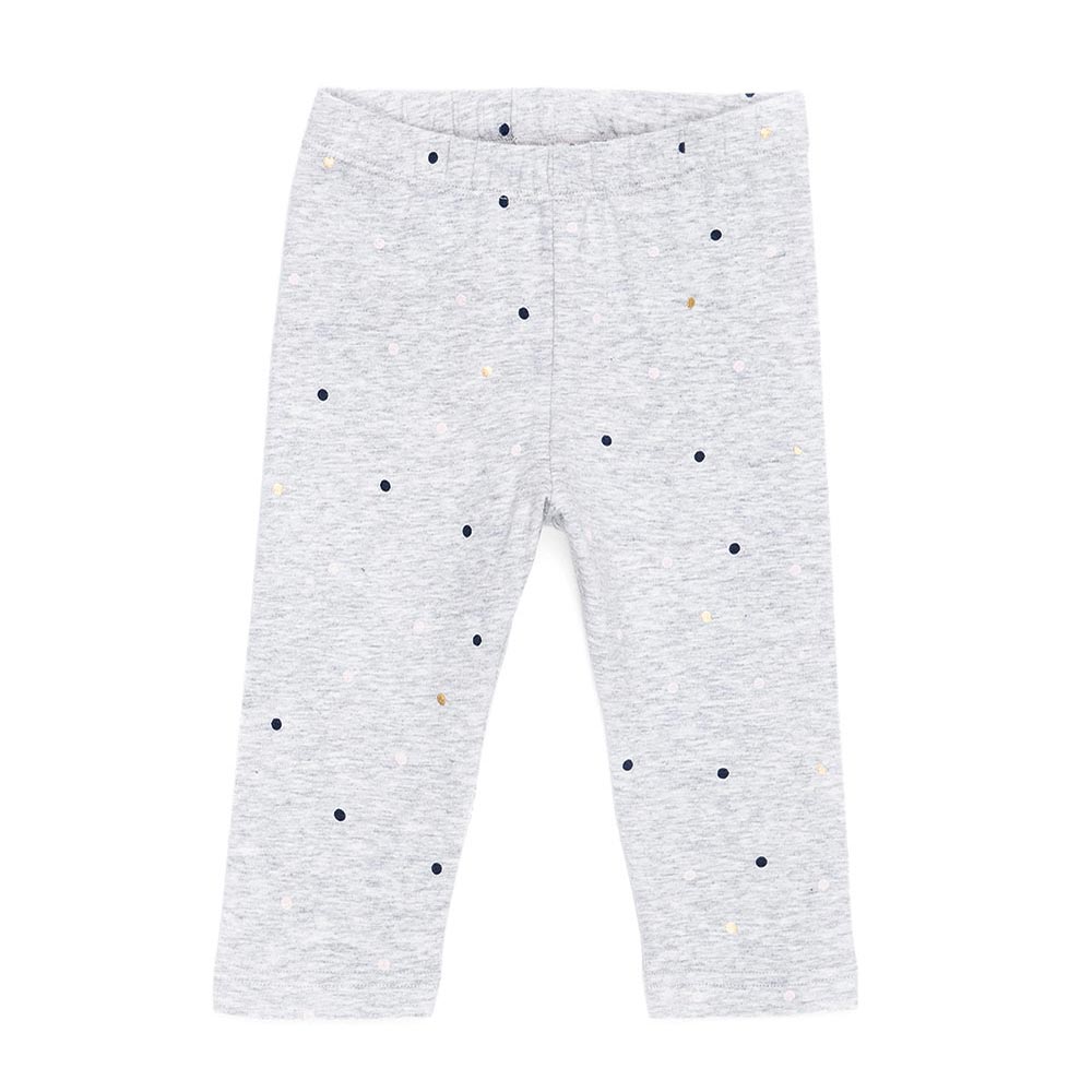 Pantalón largo en Algodón Bebita Gris jaspe LEGINA