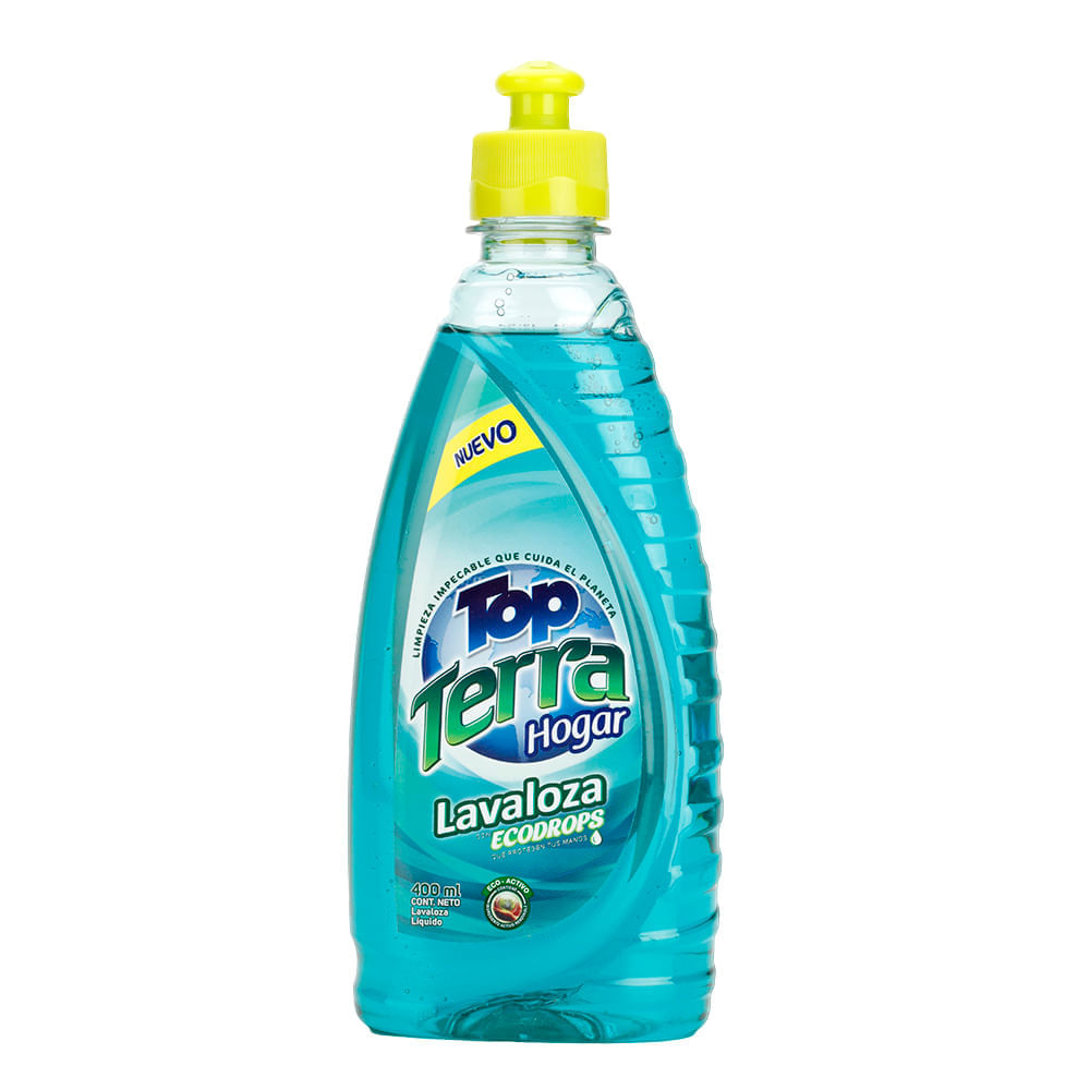 Lavaloza Top Terra hogar ecodrops liquido x 400ml