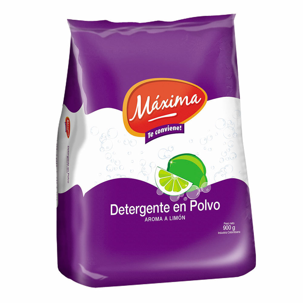 Detergente Maxima aroma limón x 900 g