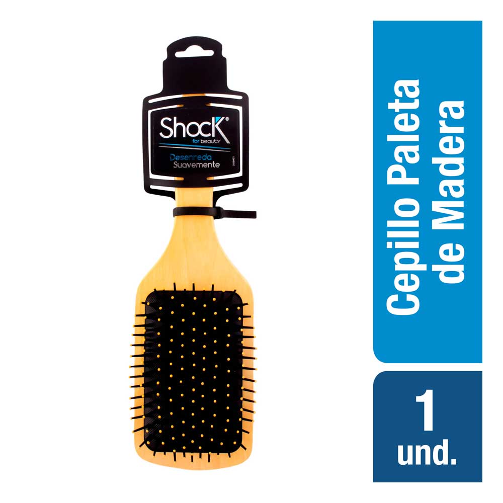 Cepillo shock madera paleta punta revestida